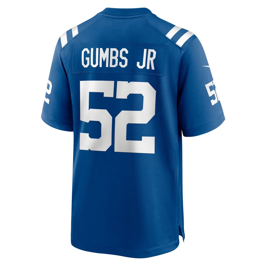Men's Indianapolis Colts George Gumbs Jr. Royal Team Game Jersey