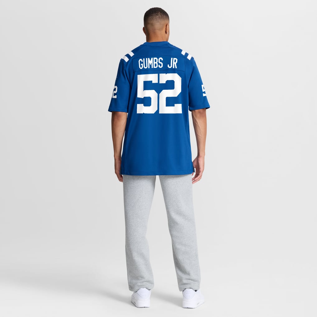 Men's Indianapolis Colts George Gumbs Jr. Royal Team Game Jersey