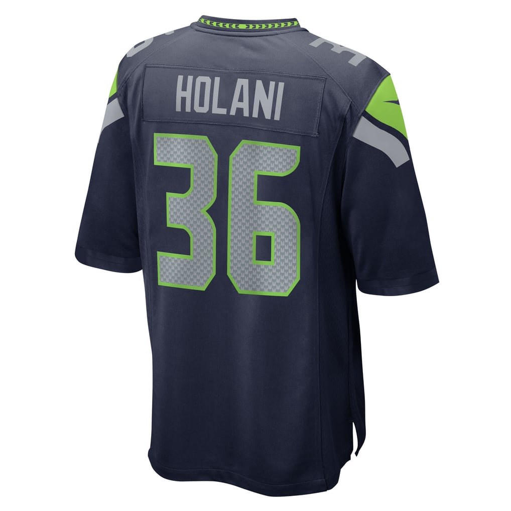 Men's Seattle Seahawks George Holani College Navy Team Game Jersey