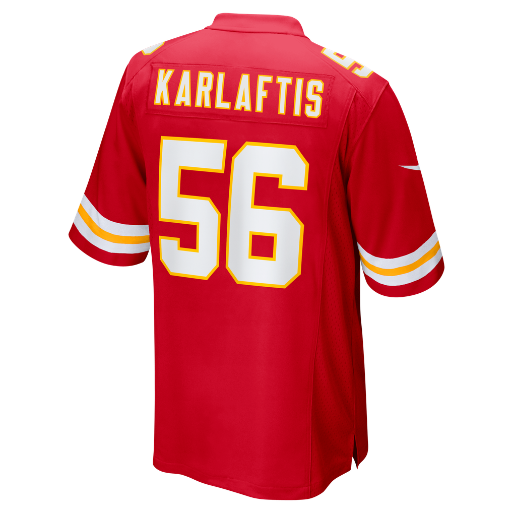 Men's Kansas City Chiefs George Karlaftis Red Player Game Jersey