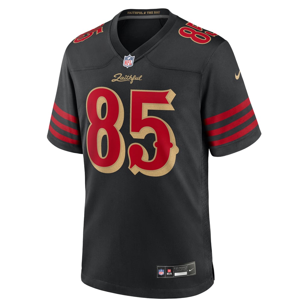 Men's San Francisco 49ers George Kittle Black Rivalries Collection Game Jersey