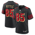 Men's San Francisco 49ers George Kittle Black Rivalries Collection Game Jersey