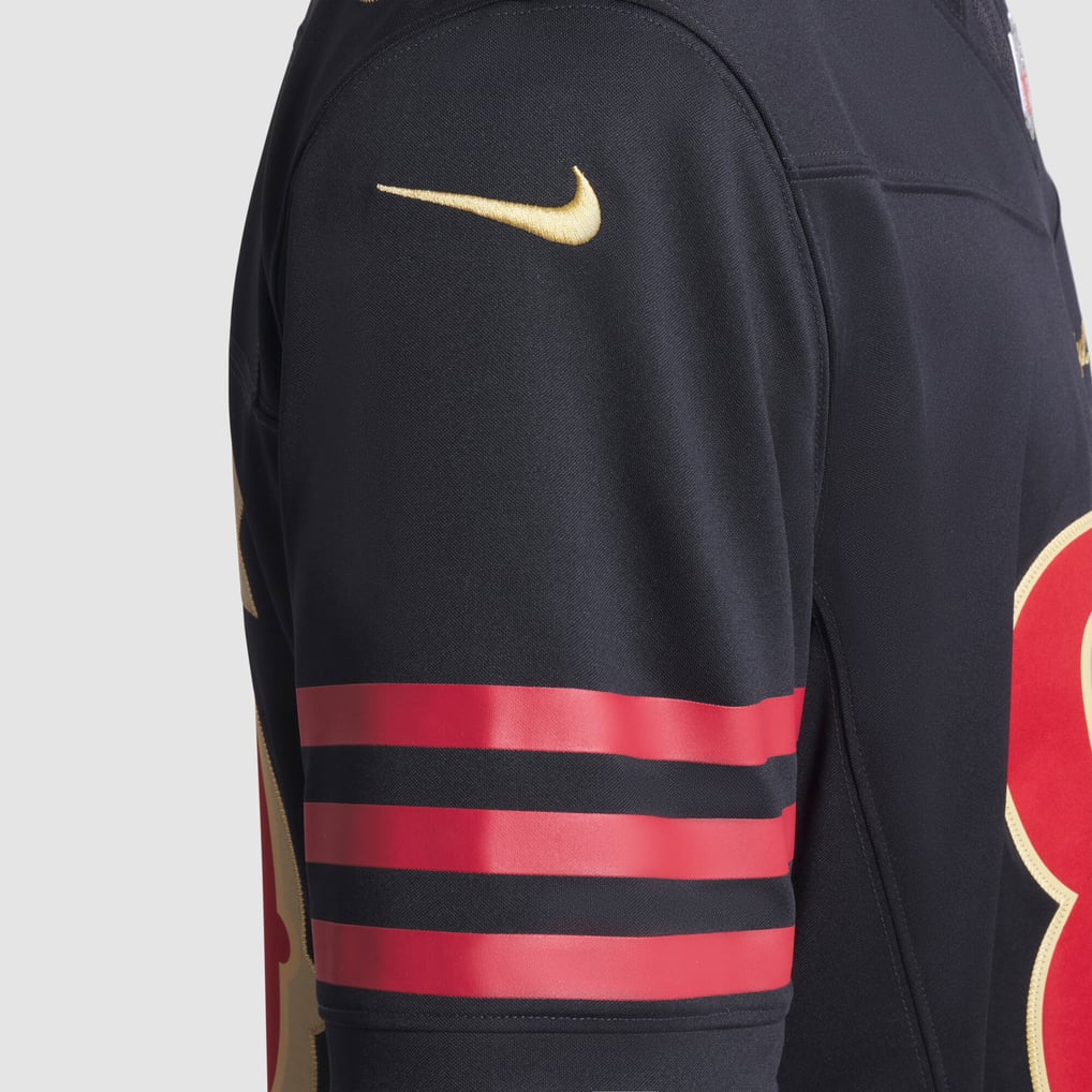 Men's San Francisco 49ers George Kittle Black Rivalries Collection Stitched Limited Jersey