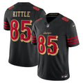 Men's San Francisco 49ers George Kittle Black Rivalries Collection Stitched Limited Jersey