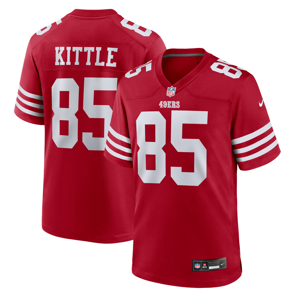 Men's San Francisco 49ers George Kittle Scarlet Player Game Jersey