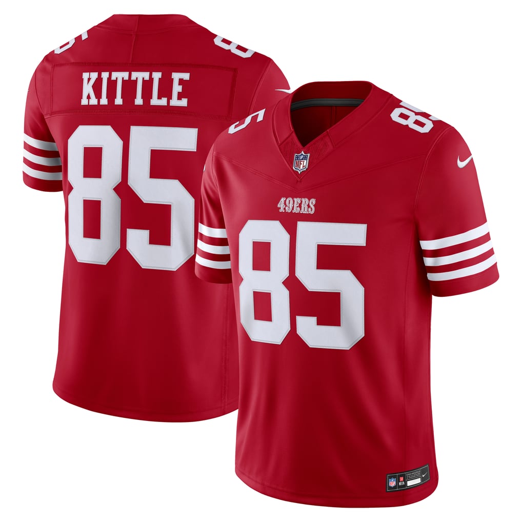 Men's San Francisco 49ers George Kittle Scarlet Team Vapor F.U.S.E. Stitched Limited Jersey