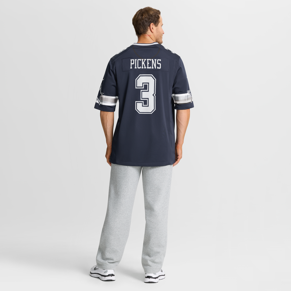 Men's Dallas Cowboys George Pickens Navy Game Jersey