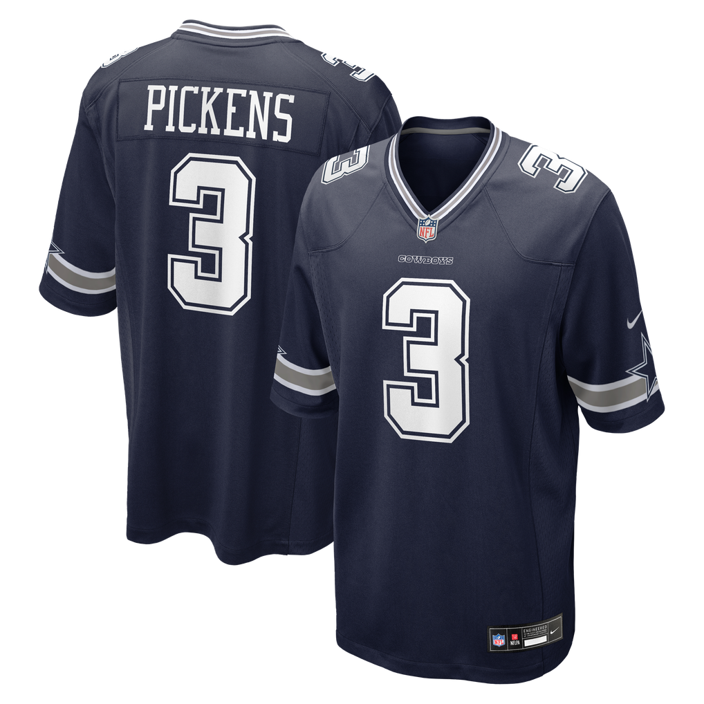 Men's Dallas Cowboys George Pickens Navy Game Jersey