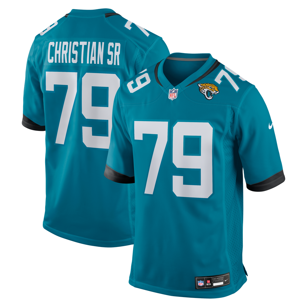 Men's Jacksonville Jaguars Geron Christian Sr. Teal Team Game Jersey