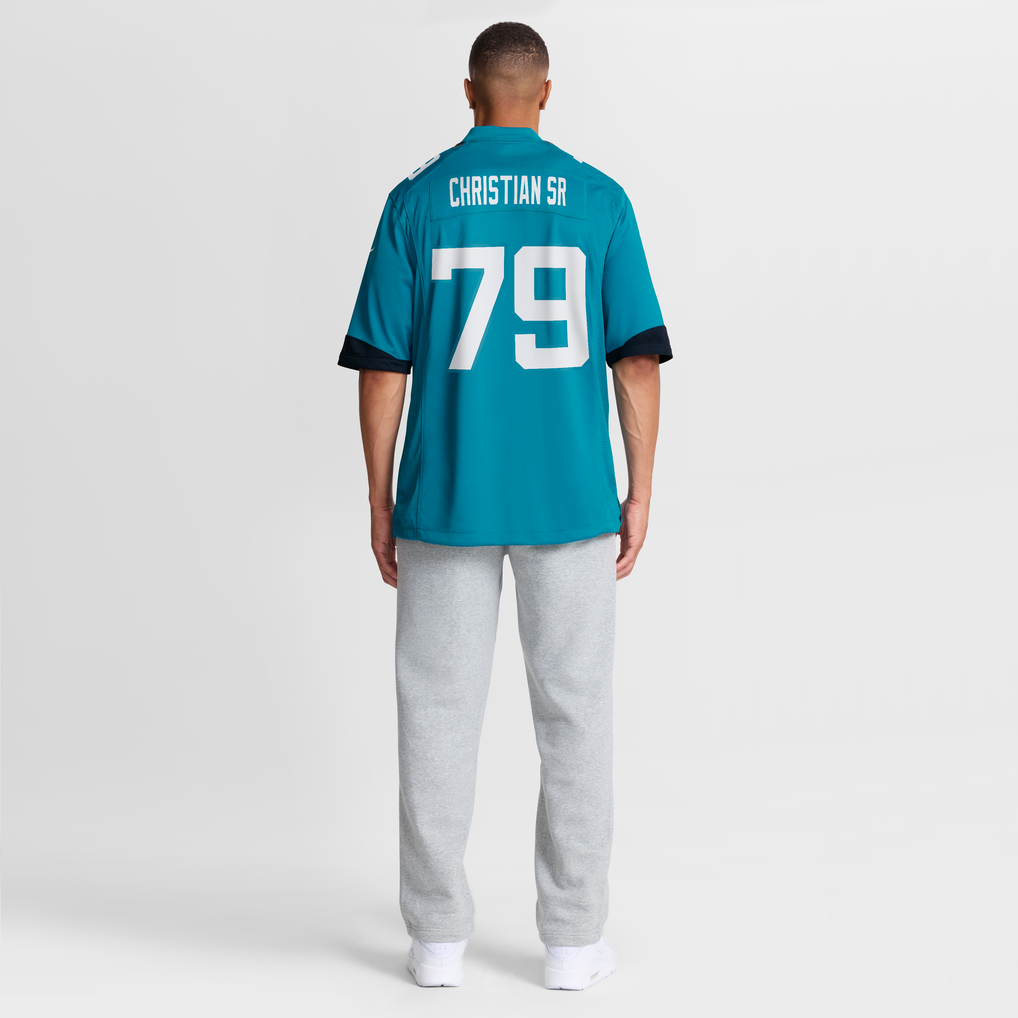 Men's Jacksonville Jaguars Geron Christian Sr. Teal Team Game Jersey