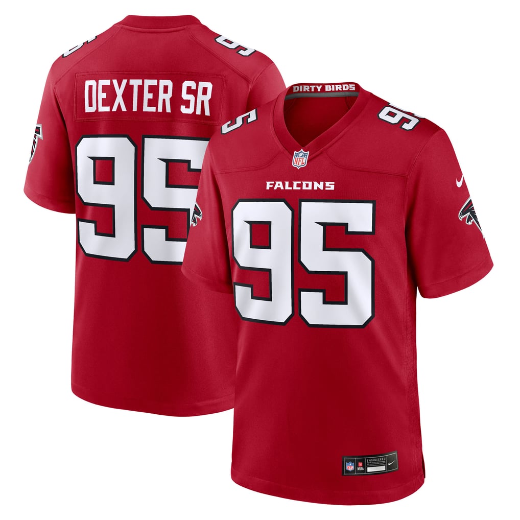 Men's Atlanta Falcons Gervon Dexter Sr. Red Team Game Jersey