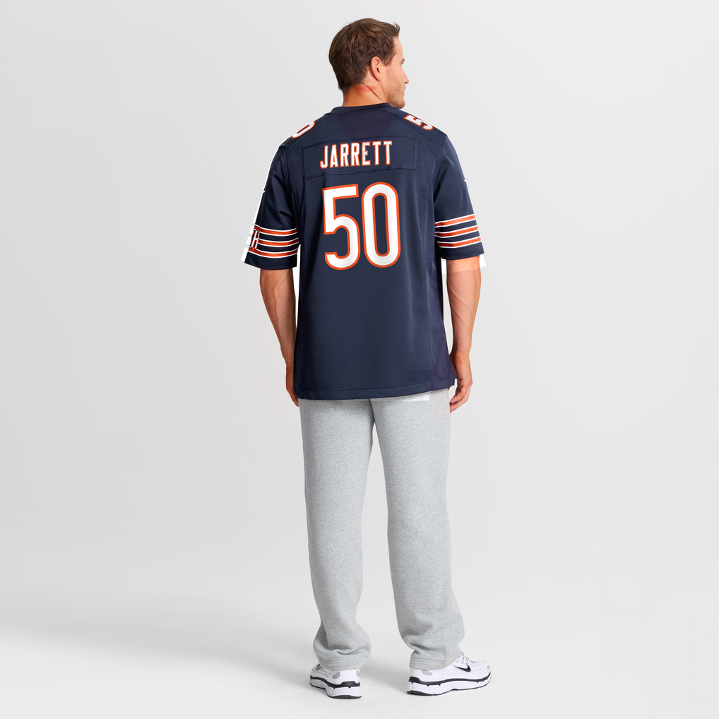 Men's Chicago Bears Grady Jarrett Navy Team Game Jersey