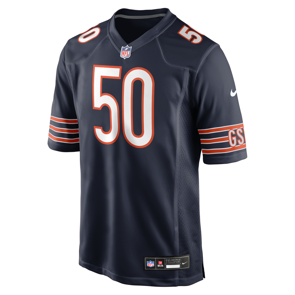 Men's Chicago Bears Grady Jarrett Navy Team Game Jersey