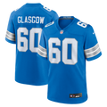 Men's Detroit Lions Graham Glasgow Blue Team Game Jersey