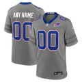 Men's Buffalo Bills Gray Nickel City Custom Game Jersey