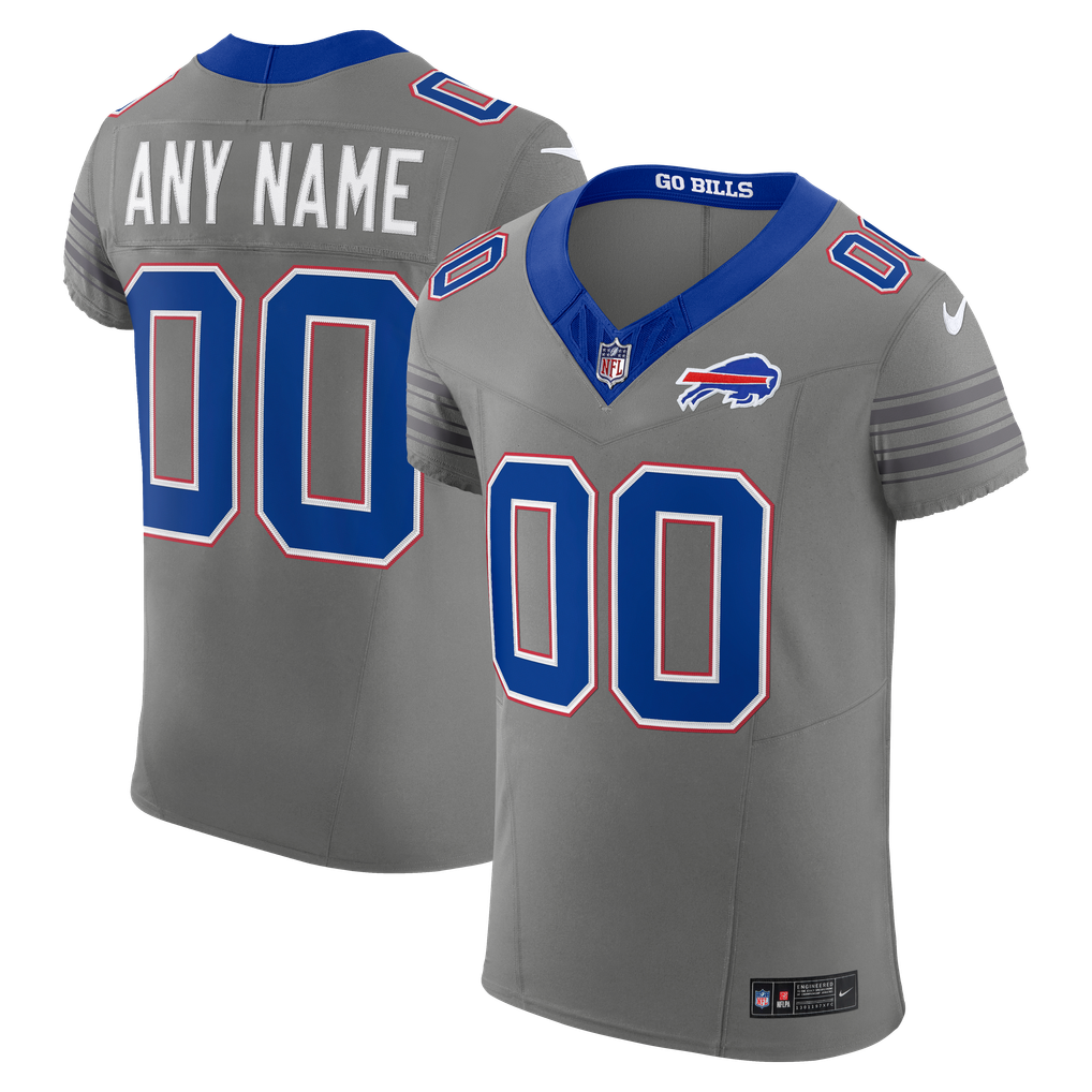 Men's Buffalo Bills Gray Nickel City Vapor F.U.S.E. Custom Elite Jersey