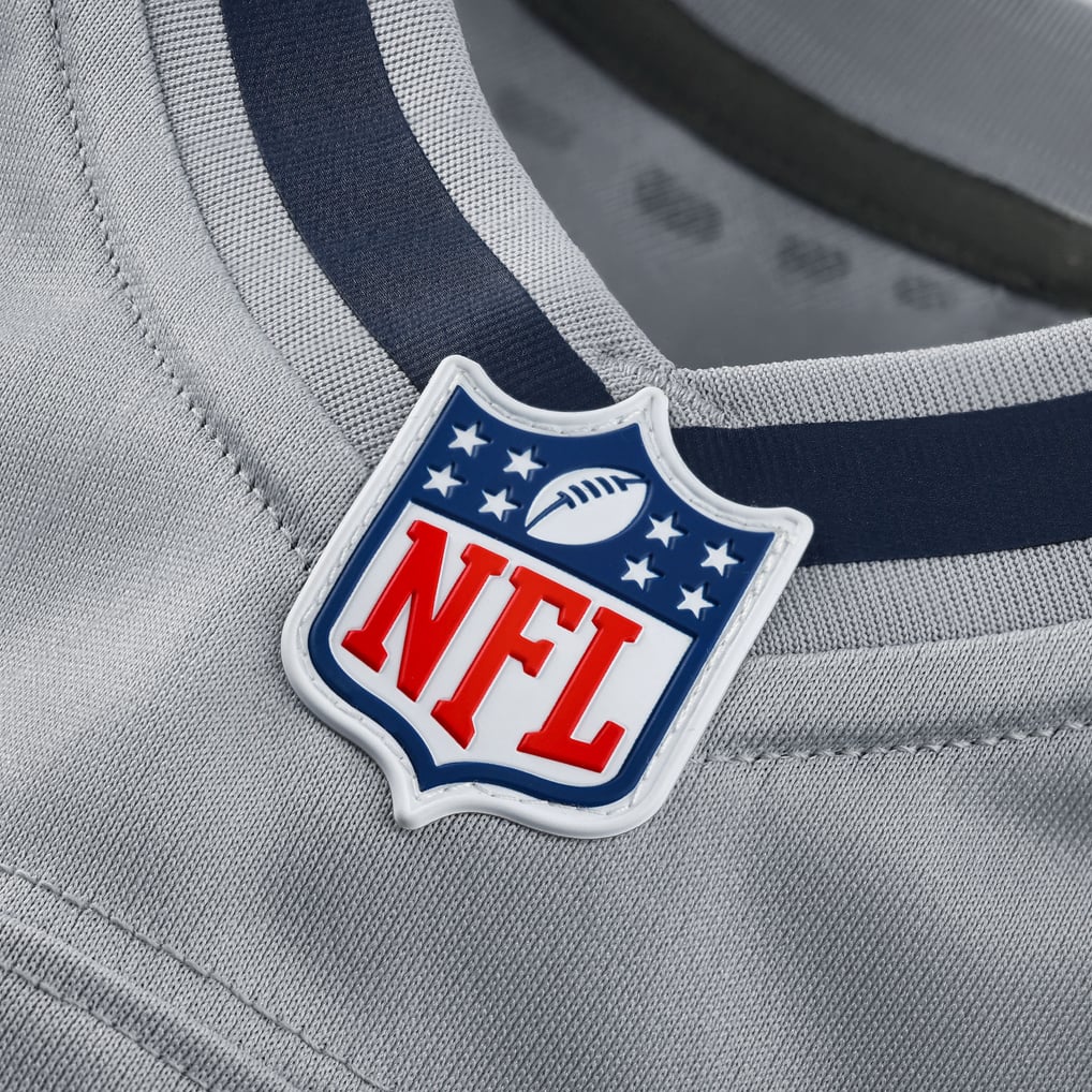 Men's Seattle Seahawks Gray Rivalries Collection Custom Game Jersey