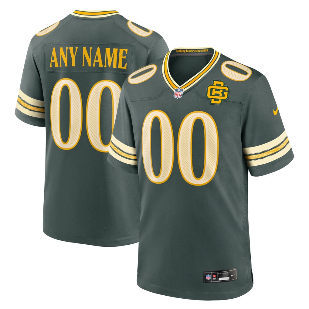 Men's Green Bay Packers Green 2026 Rivalries Collection Game Custom Jersey