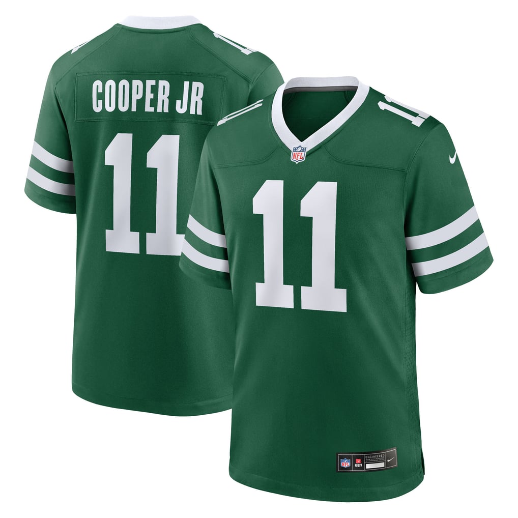 Men's New York Jets Omar Cooper Jr. Green Team Game Jersey