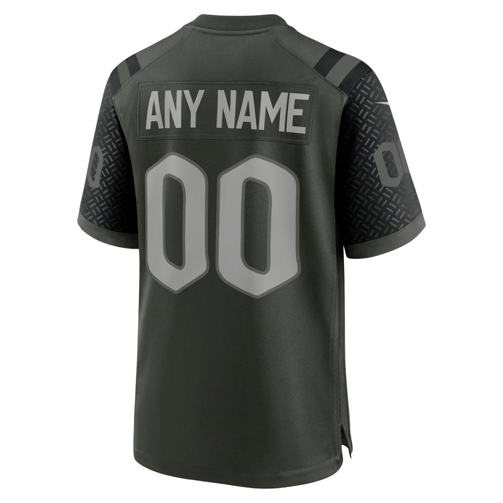 Men's New York Jets Green Rivalries Collection Custom Game Jersey
