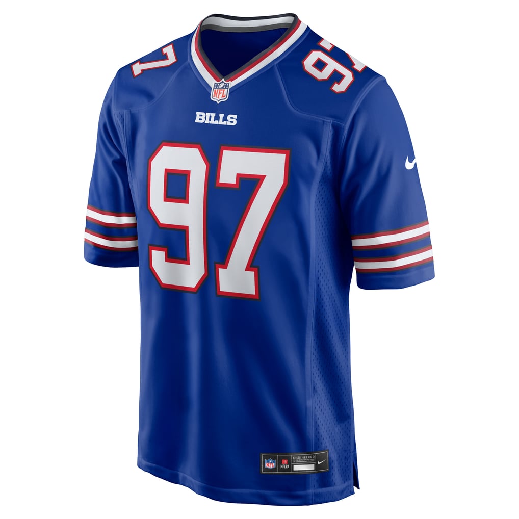 Men's Buffalo Bills Greg Gaines Royal Team Game Jersey