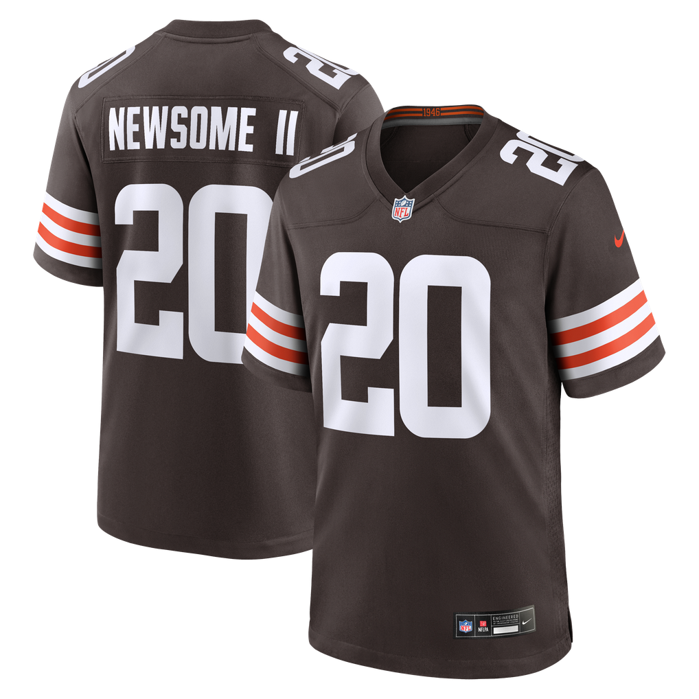 Men's Cleveland Browns Greg Newsome II Brown Game Jersey