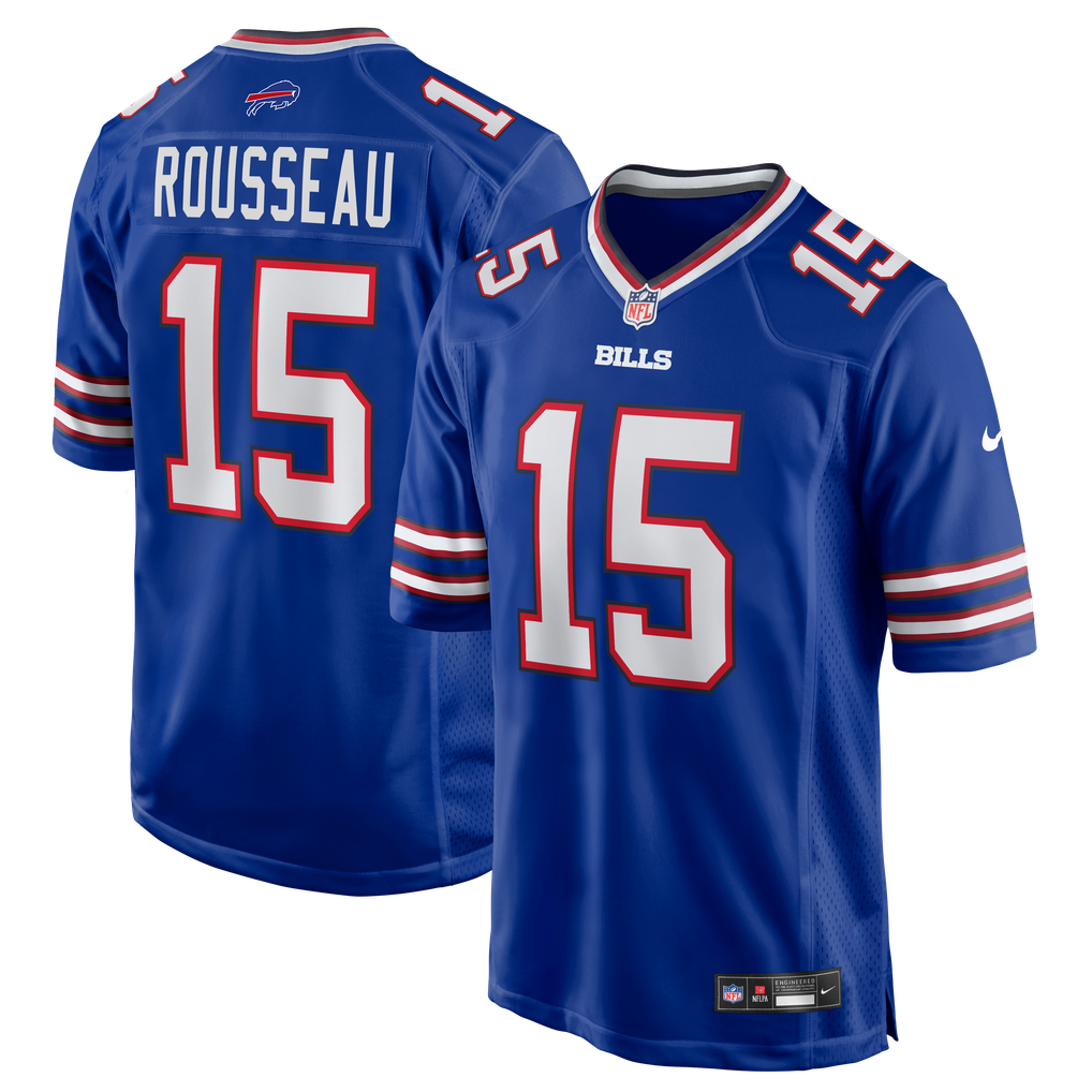 Men's Buffalo Bills Gregory Rousseau Royal Team Game Jersey