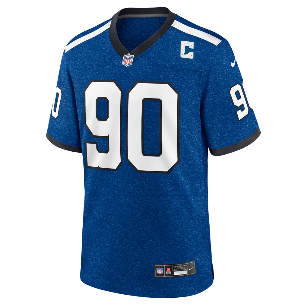 Men's Indianapolis Colts Grover Stewart Blue Alternate Game Jersey