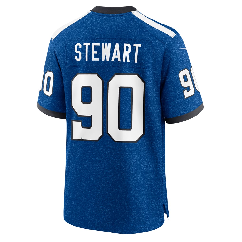 Men's Indianapolis Colts Grover Stewart Blue Alternate Game Jersey
