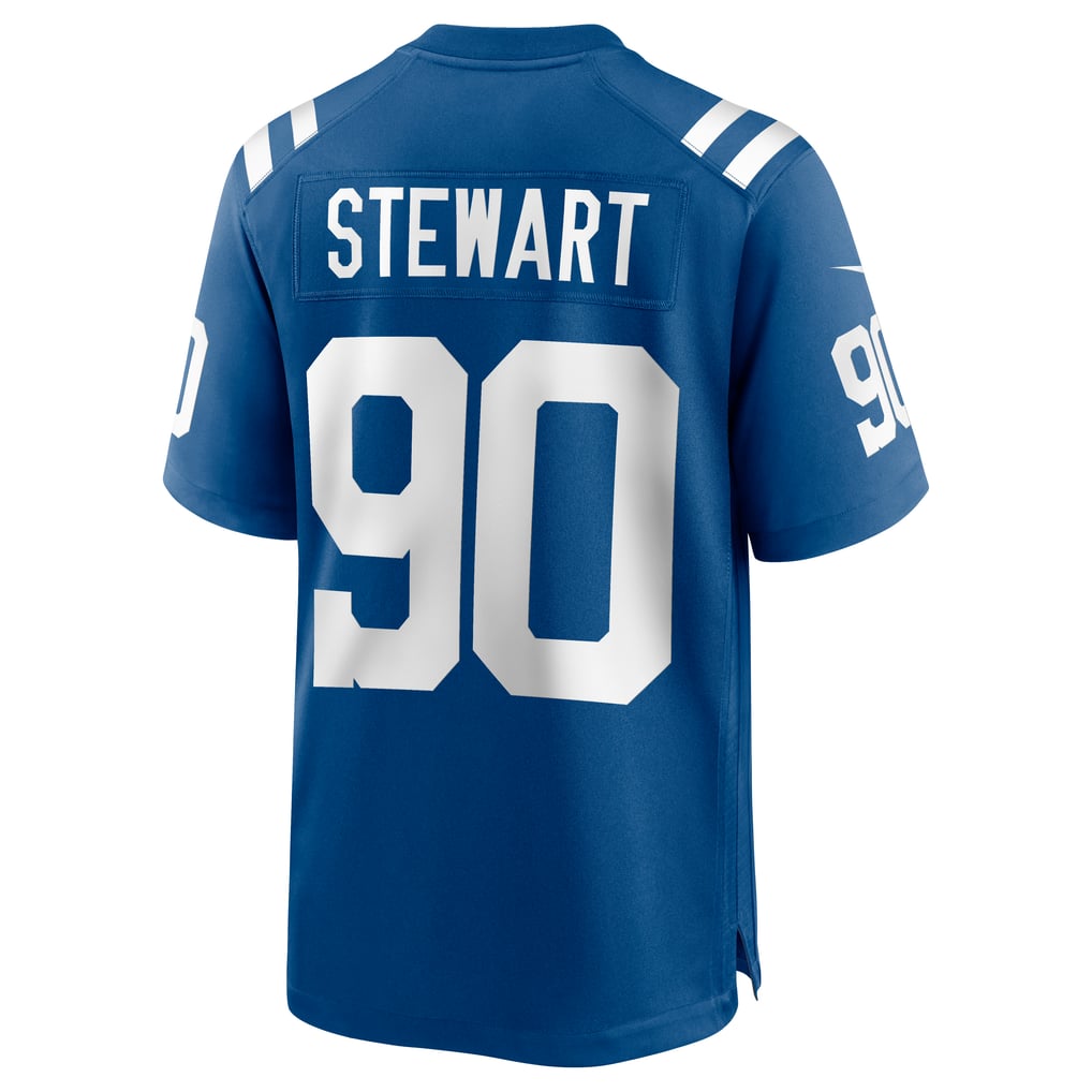 Men's Indianapolis Colts Grover Stewart Royal Game Jersey