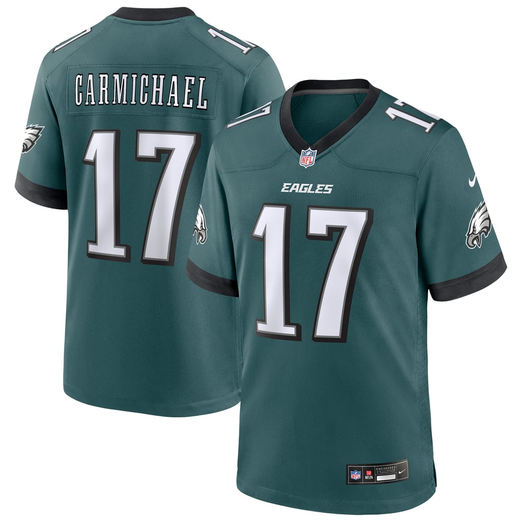 Men's Philadelphia Eagles Harold Carmichael Midnight Green Team Retired Player Game Jersey