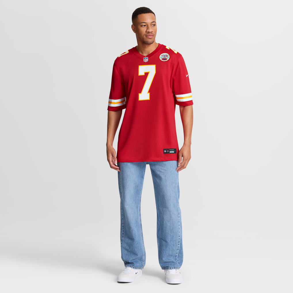 Men's Kansas City Chiefs Harrison Butker Red Game Jersey