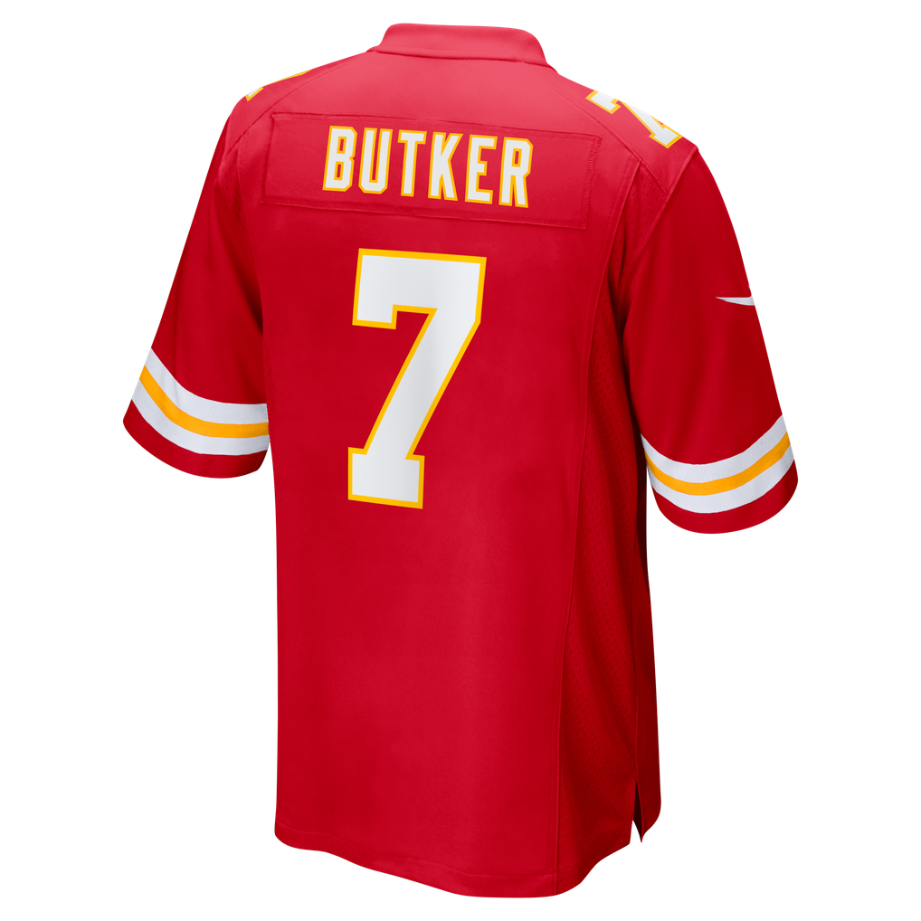 Men's Kansas City Chiefs Harrison Butker Red Game Jersey