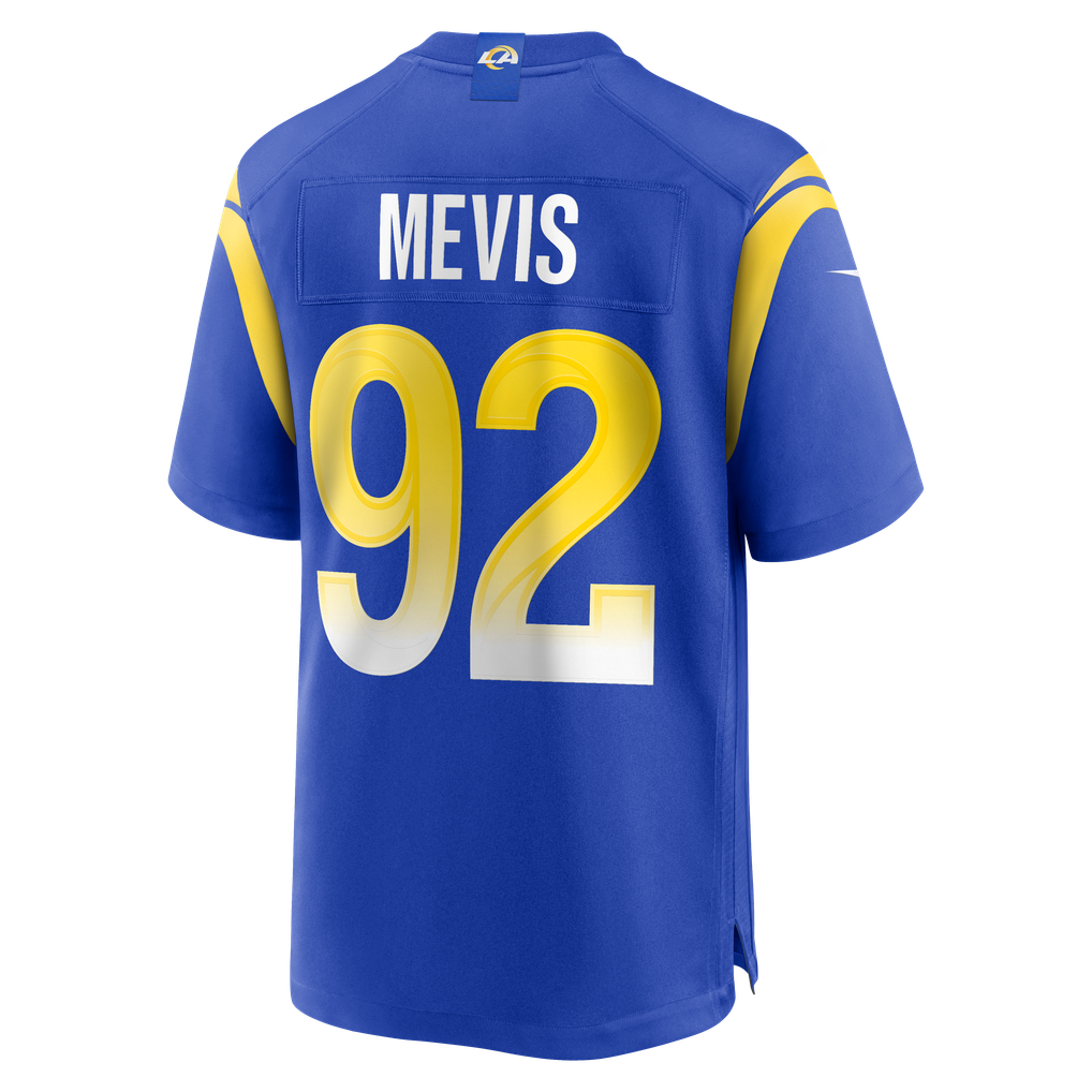 Men's Los Angeles Rams Harrison Mevis Royal Team Game Jersey