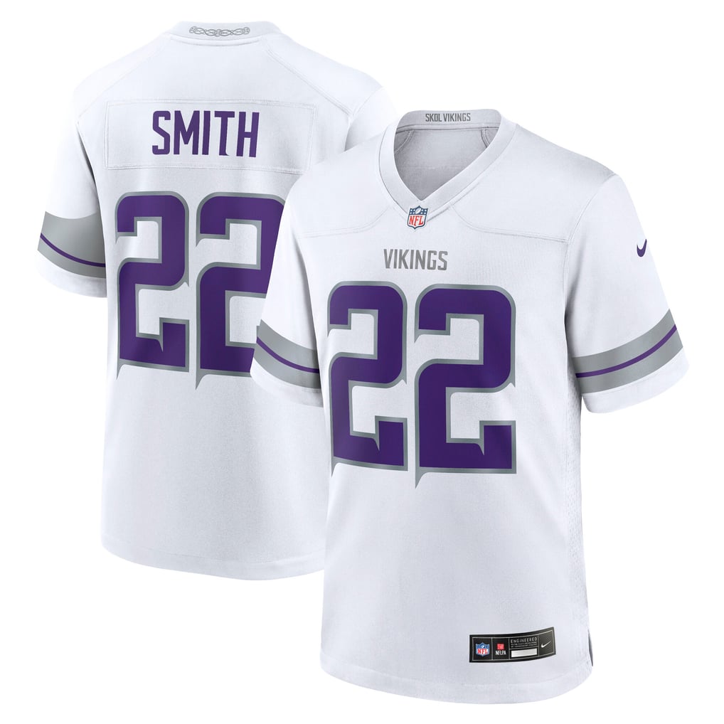 Men's Minnesota Vikings Harrison Smith White Alternate Game Jersey