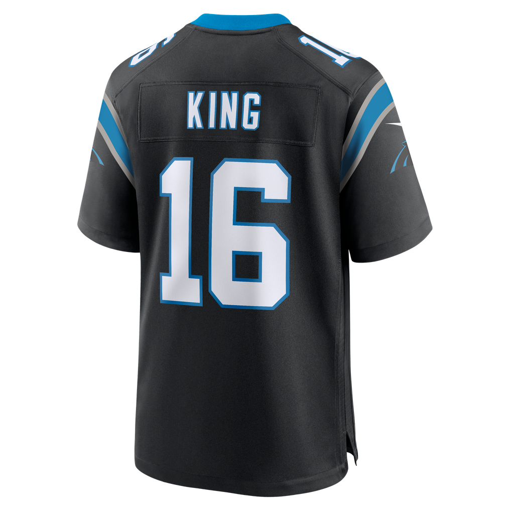 Men's Carolina Panthers Haynes King Black Team Game Jersey