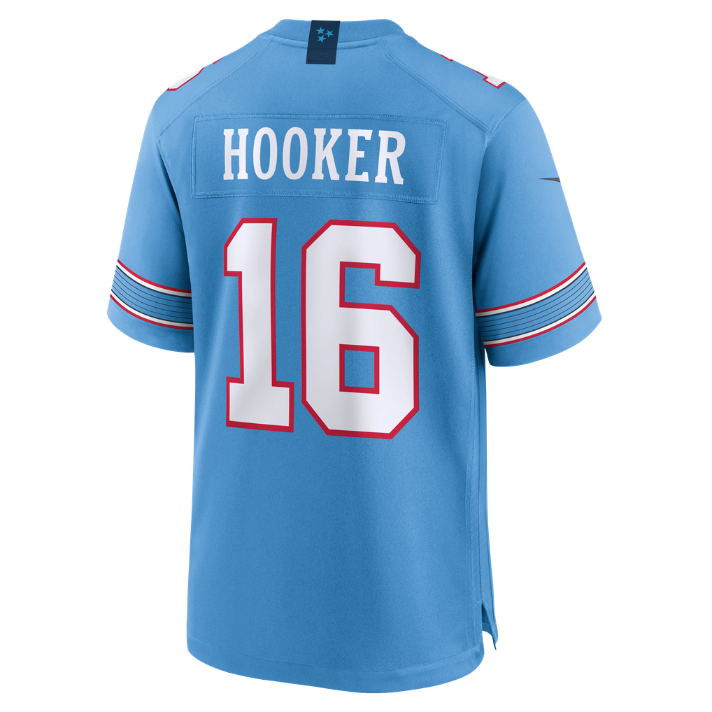 Men's Tennessee Titans Hendon Hooker Light Blue Team Game Jersey