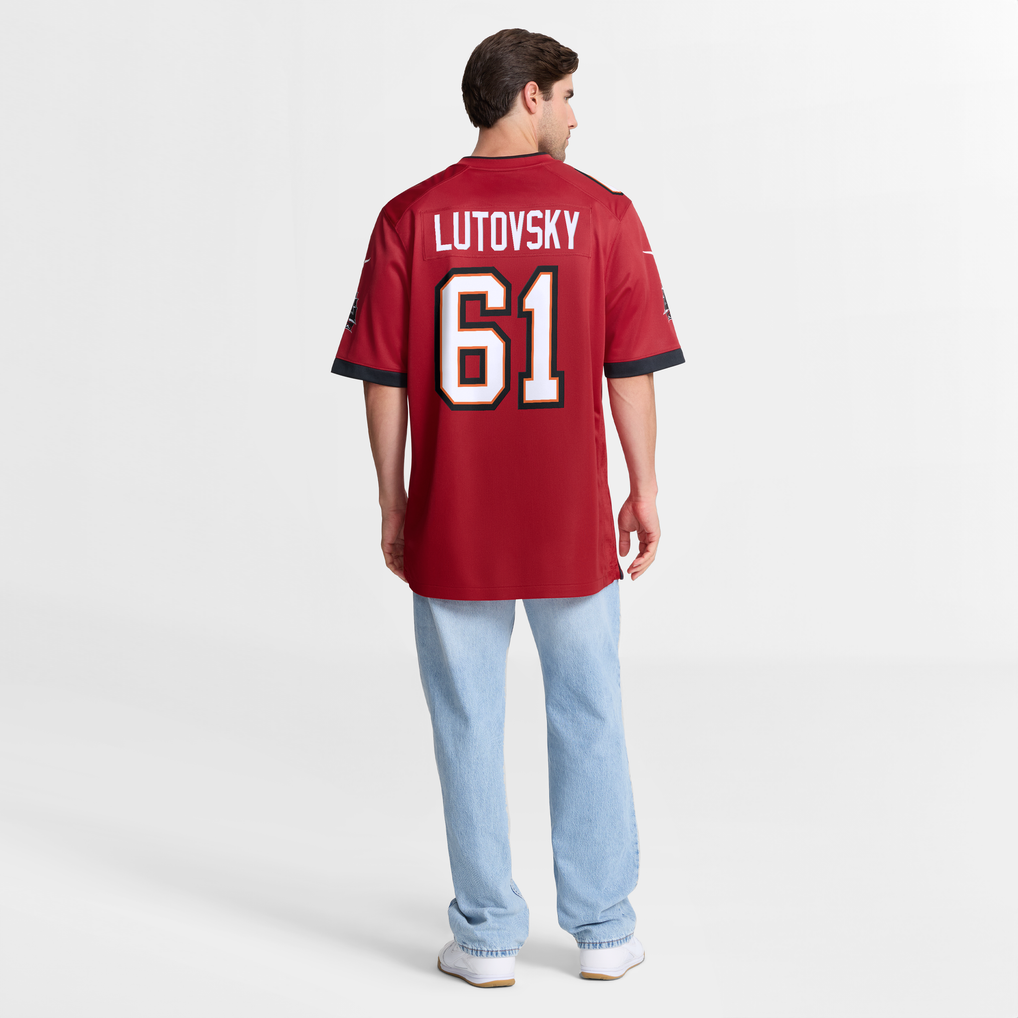 Men's Tampa Bay Buccaneers Henry Lutovsky Red Team Game Jersey