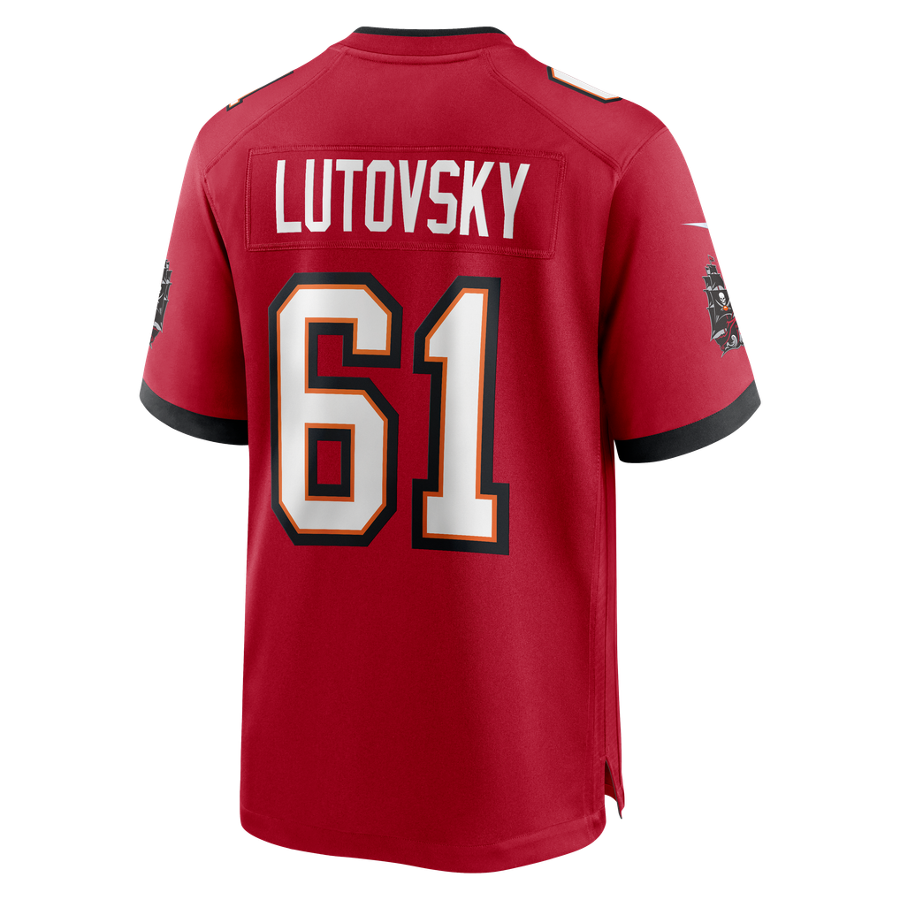 Men's Tampa Bay Buccaneers Henry Lutovsky Red Team Game Jersey