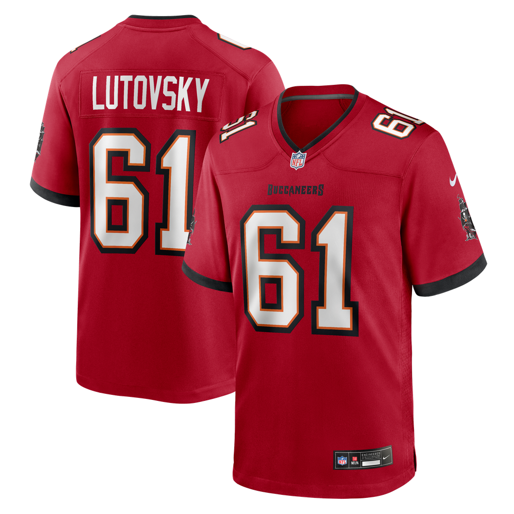 Men's Tampa Bay Buccaneers Henry Lutovsky Red Team Game Jersey