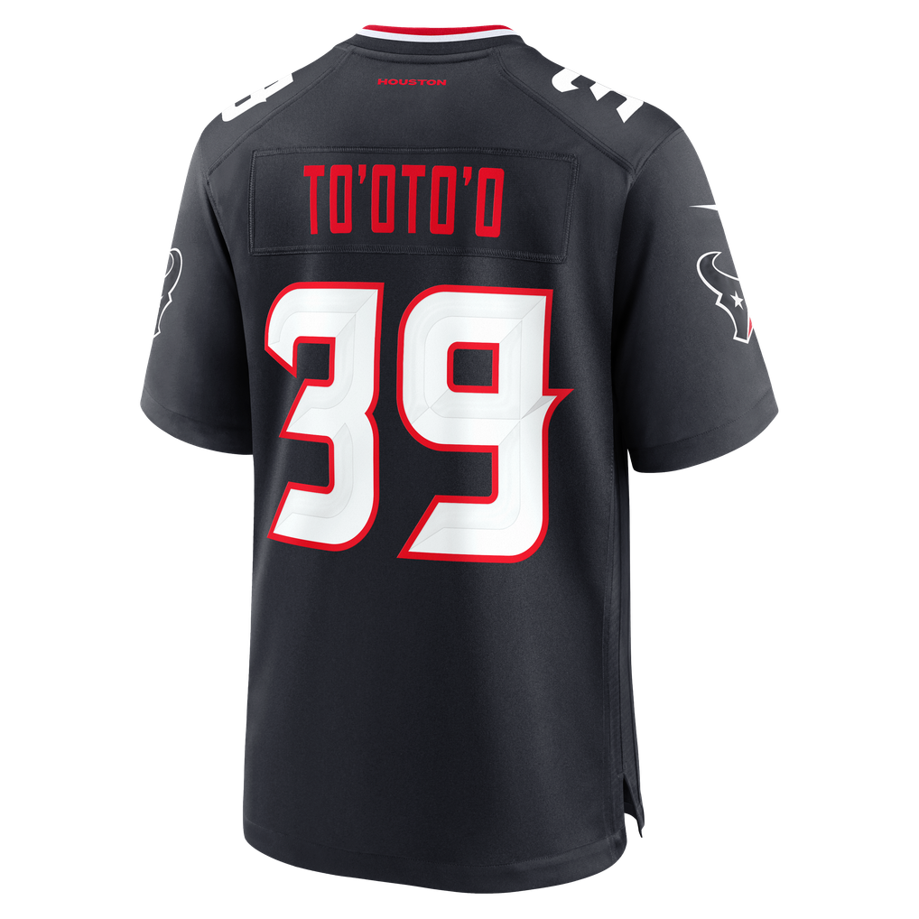 Men's Houston Texans Henry To'oto'o Navy Team Game Jersey