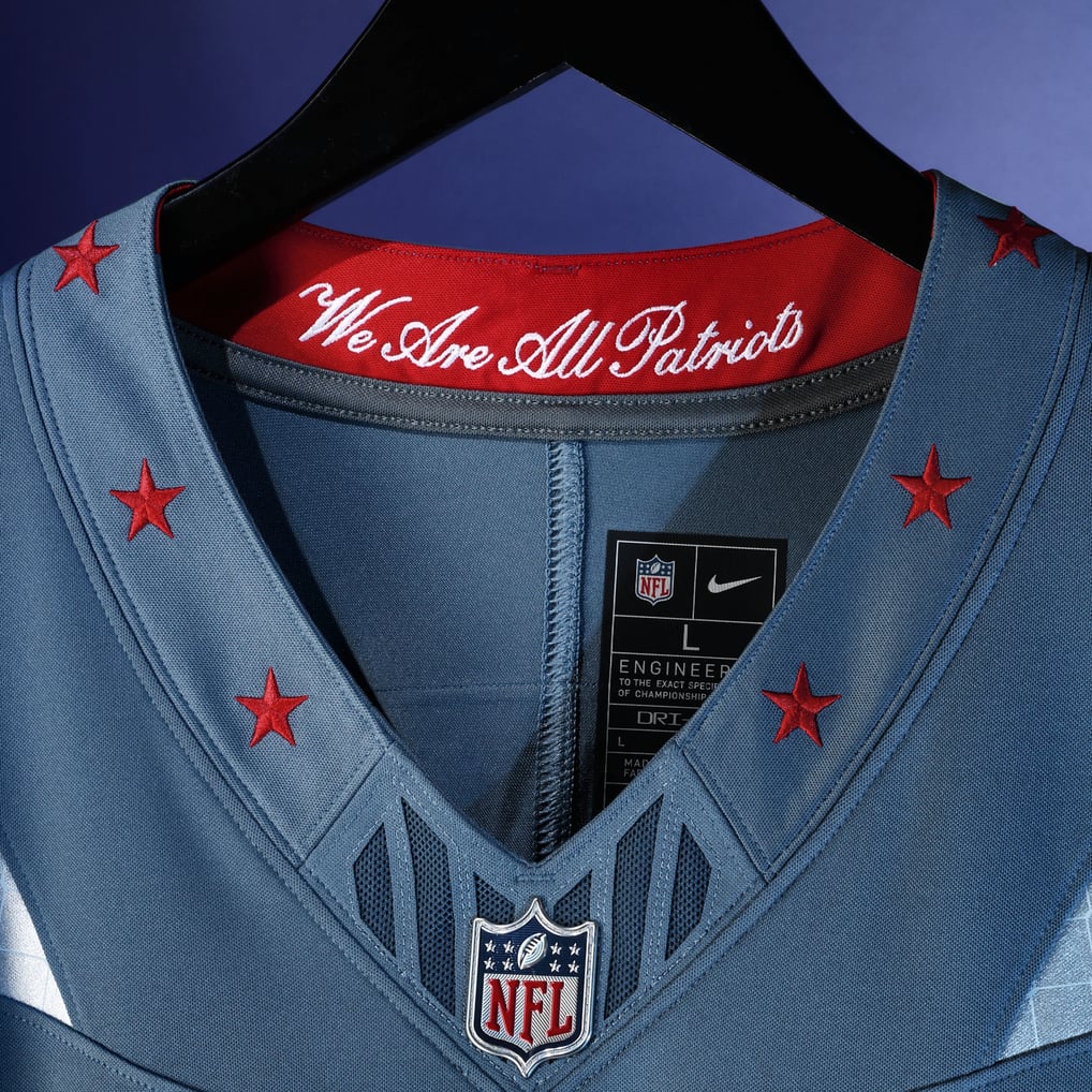 Men's New England Patriots Hunter Henry Blue Rivalries Collection Stitched Limited Jersey