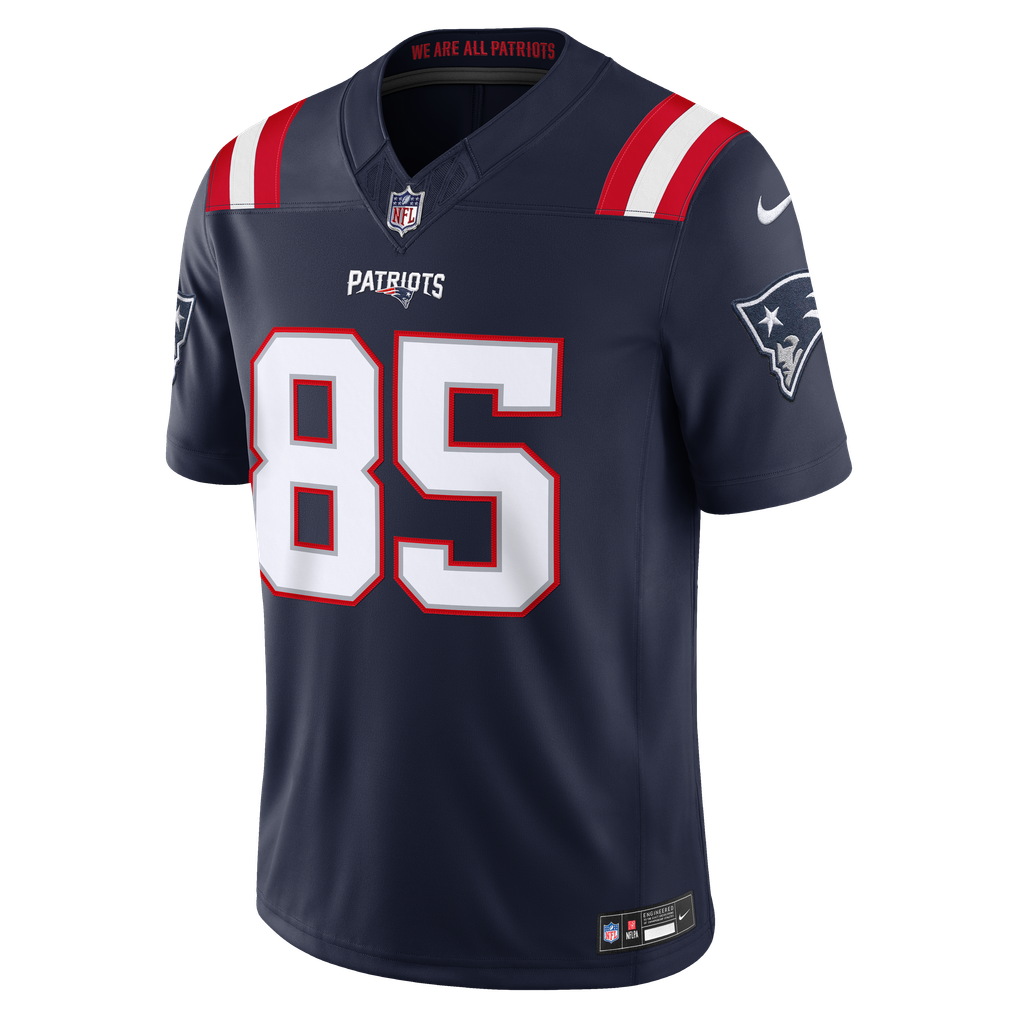 Men's New England Patriots Hunter Henry Navy Team Vapor F.U.S.E. Stitched Limited Jersey