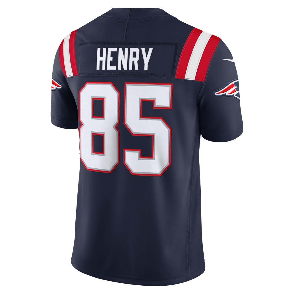 Men's New England Patriots Hunter Henry Navy Team Vapor F.U.S.E. Stitched Limited Jersey