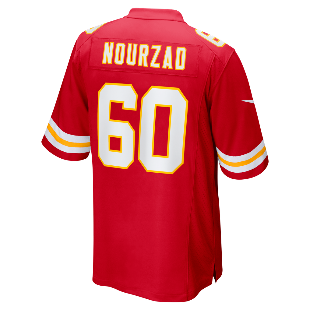 Men's Kansas City Chiefs Hunter Nourzad Red Game Jersey