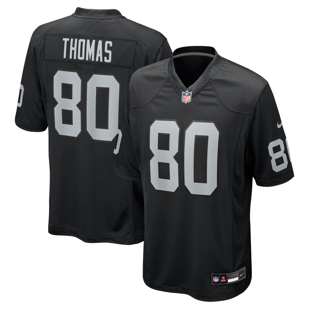 Men's Las Vegas Raiders Ian Thomas Black Team Game Jersey