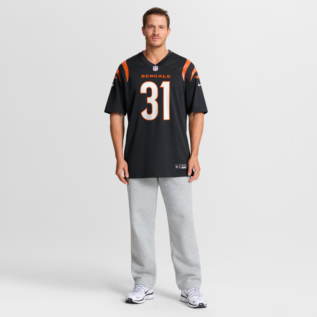 Men's Cincinnati Bengals Ickey Woods Black Retired Player Game Jersey