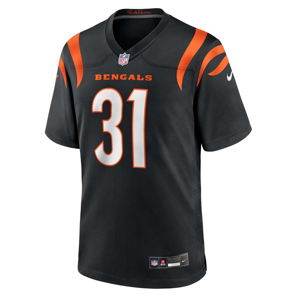 Men's Cincinnati Bengals Ickey Woods Black Retired Player Game Jersey