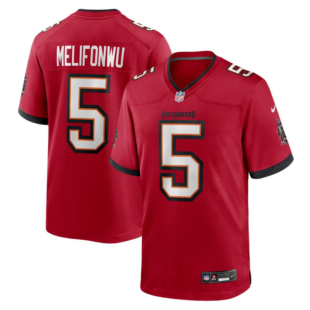 Men's Tampa Bay Buccaneers Ifeatu Melifonwu Red Team Game Jersey