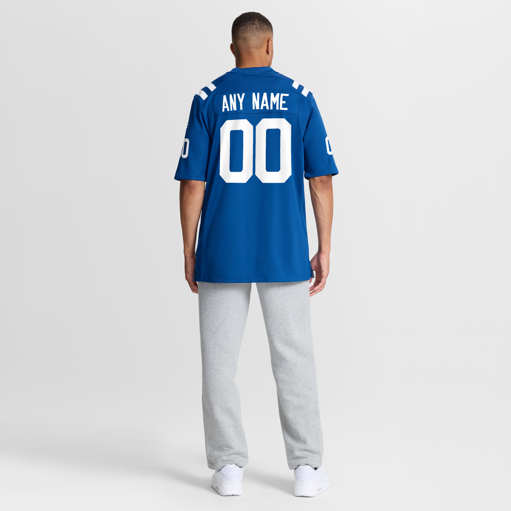 Men's Indianapolis Colts Royal Custom Game Jersey